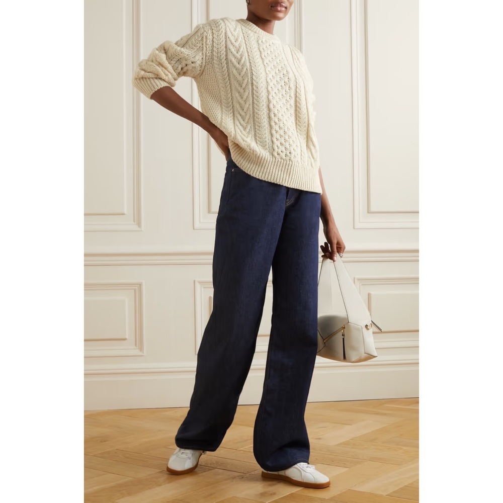 &Daughter Crewneck Chunky Wool Sweater - Small - Picture 2 of 11